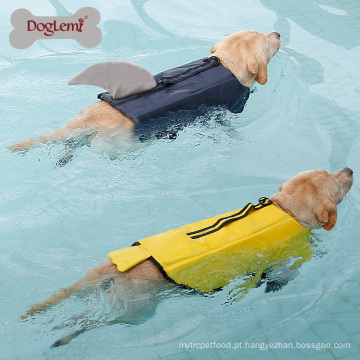 Tubarão e pato vida cão jaqueta Design Pet roupas de natação Pet Saver Vest